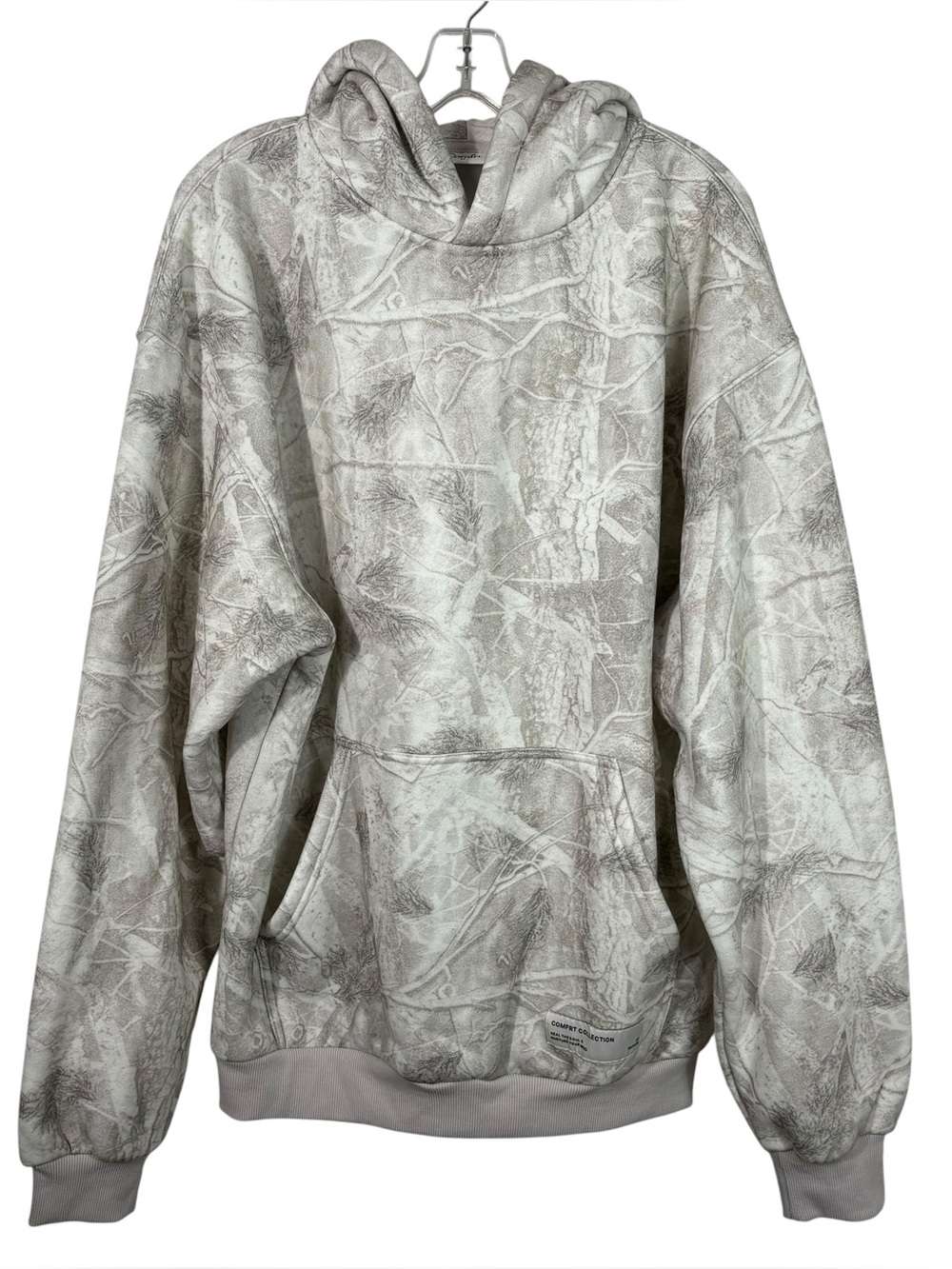 Comfrt Fleece Oversized Camo Camouflage Pullover Hoodie Sweatshirt Medium Lounge